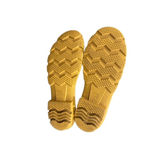 Kamik rain boots olive/yellow size 3 and joules welly socks Dino green - Picture 4 of 10